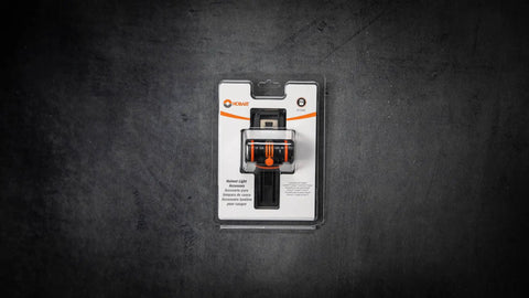 Helmet Mounted LED Welding Light Attachment for Inventor, Creator and Pillar Series Weld Helmets in retail packaging.