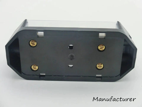 Two Way ANL Fuse Holder For Car Audio One Zero Gauge In Two Four Gauge Out Gold Plated Terminals Base View