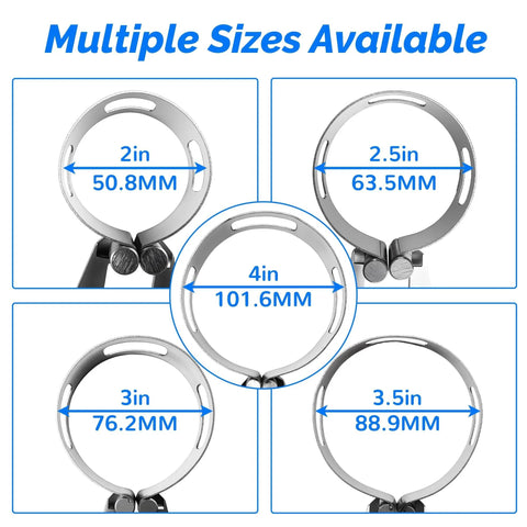 3 Inch Exhaust Tacking Band Clamp On For Welding And Fabrication Stainless Steel One Piece Universal Fit Corrosion Resistant