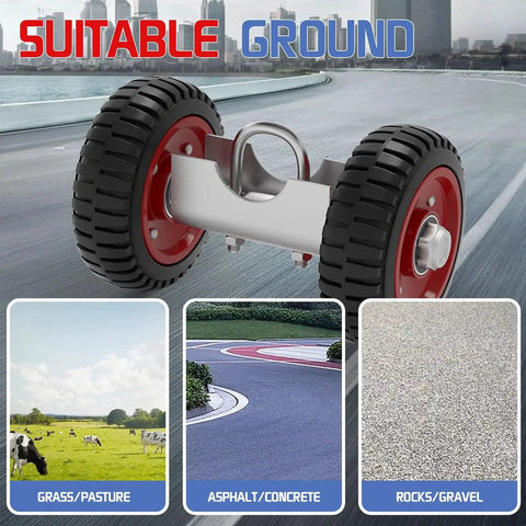 8 Inch Rolling Gate Wheel For Sliding Gates Heavy Duty Casters For Chain Link Gates Metal Fence Or Wooden Gates Durable