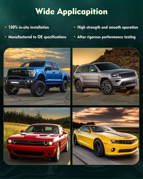 Various cars highlighting wide application of Harmonic Balancer Crankshaft Pulley For Land Rover Discovery Sport 2015 To 2019 LR2 2013 To 2015 Range Rover Evoque 2012 To 2019 Belt Drive Replacement Tough OEM Style Balancer For Smooth Quiet Engine Performance