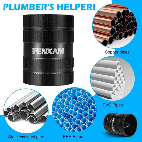 Heavy Duty Deburring Tool For Copper And PVC Pipes, Pipe Reamer With Sharp Inner And Outer Reamers For Clean Chamfered Ends