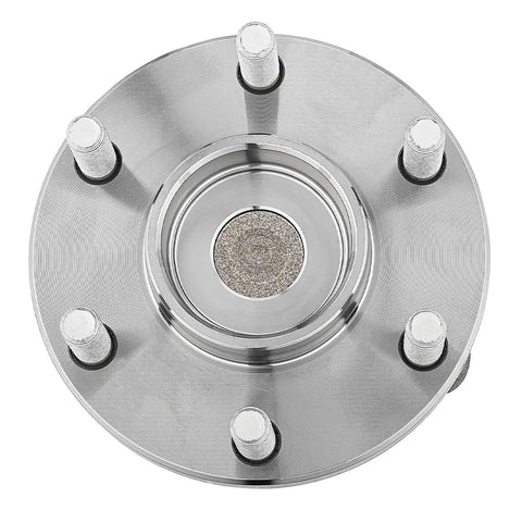 Top view of Pair Front Wheel Hub Bearing Assembly For Nissan Frontier Pathfinder Xterra And Suzuki Equator RWD Direct Fit Wheel Hub Replacement