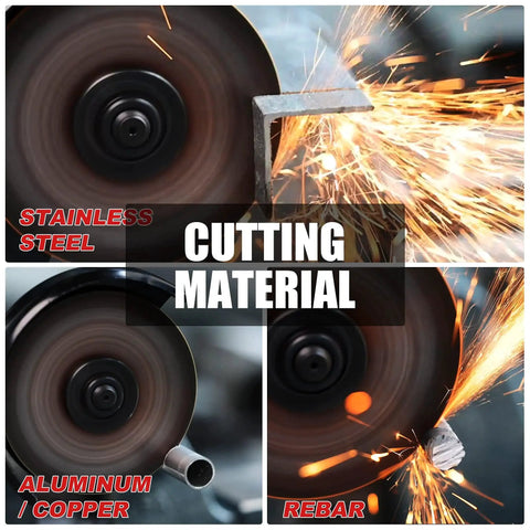 Heavy Duty Cut Off Wheels 25 Pack For Die Grinder 3 Inch Diameter 1 Sixteenth Inch Thick 3 Eighth Inch Arbor Metal And Stainless Steel Cutting Discs Built Tough For Fast Clean Cuts And Long Lasting Performance EZARC cutting stainless steel, aluminum, and rebar