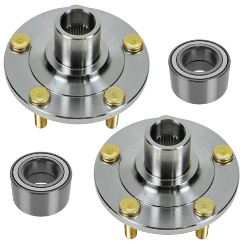 Two Front Wheel Bearing And Hub Kit For Mazda 3 2005-2013 And Mazda 5 2006-2015, Direct Fit Front Bearings And Hubs For Driver And Passenger Sides, Easy Install Replacement Part.