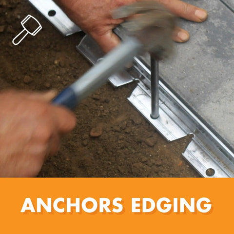 10 Inch Steel Landscape Anchoring Spikes 45 Pack For Edging And Pavers The Go To Heavy Duty Ground Stakes To Secure Lawn Edging