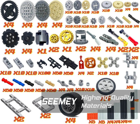 Massive 844Pcs Pin Gears Axles Set For RC Cars And Tanks, Compatible With Mainstream Brands on display