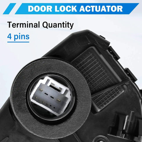 Close-up view of terminal connector on Front Left Door Lock Actuator Motor For Toyota And Scion Vehicles Replaces 931 401 69040 06180