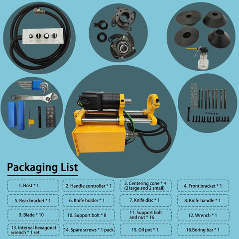 Pro-Grade Portable Precision Boring Machine and components for heavy machinery on-site drilling and repair bores 45-180mm