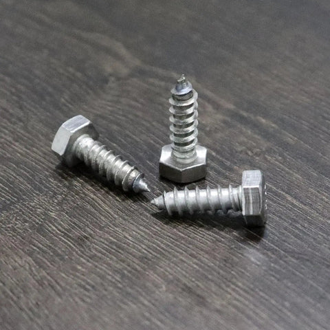 Heavy Duty Five Sixteenth Inch By One Inch Hex Lag Screws 304 Stainless Steel Wood Bolts External Hex Drive Pack Of Twenty For Decks Fences Outdoor Projects Rust Resistant