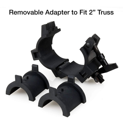 ADJ 1.5-inch plastic O-clamps for 360-degree wrap-around mounting; set of four.
