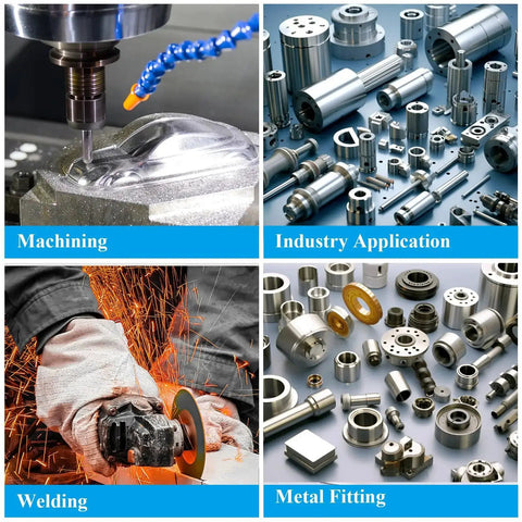 Machining, welding, industry application, and metal fitting processes using 2 x 4 x 8 Inch Aluminum Flat Bar Stock 6061 Aluminum Block