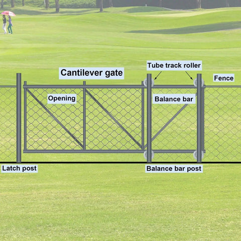 4 Pack 5 Inch Sliding Gate Rollers Kit With Galvanized Steel Pipe Track For 1 And 5 Eighths Inch Gate Track Fence Hardware
