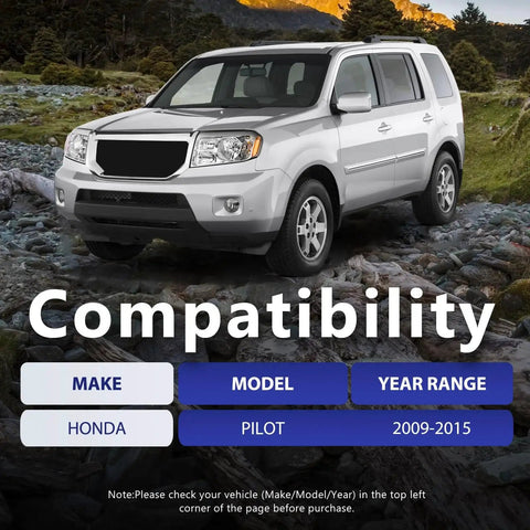 Honda Pilot 2009-2015 compatibility check for Direct Fit Replacement Front Lower Left And Right Control Arms Suspension Kit