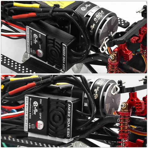2204 2400KV Brushless Outrunner Motor With Transmission And 30A ESC For Axial SCX24 1 To 24 RC Crawler Truck