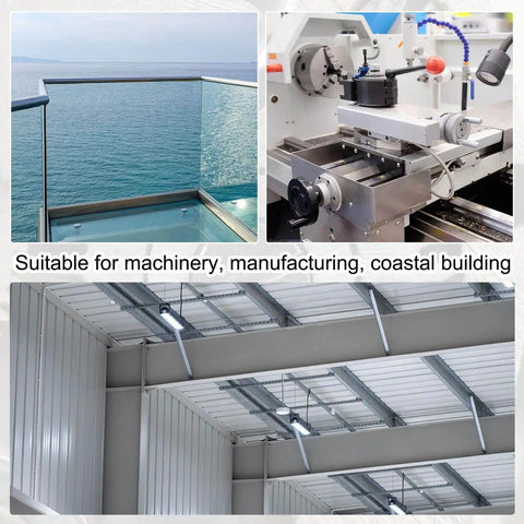 Machinery and coastal building applications for 20 Pack 3 x 28 mm Dowel Pins, 316 Stainless Steel Shelf Support Pins for metal and wood projects.