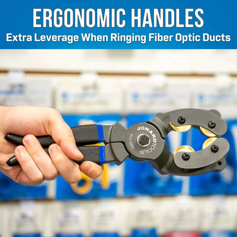 Rotary Duct And Tube Cutter For Large HDPE Ducts And Fiber Optic Lines Cuts 36 To 52 Millimeters With Ergonomic Handles