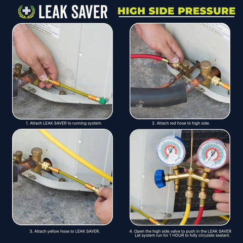 Direct Inject AC Leak Sealer For Permanent Refrigerant Leaks In Most HVAC Setups Up To 5 Tons installation process