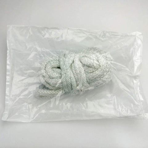 Lynn Manufacturing white high-temp gasket rope, 1/2in dia x 25ft for boilers and furnaces