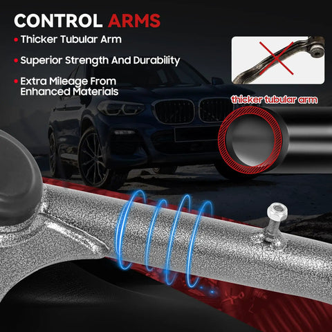 2 To 4 Inch Lift Upper Control Arms Kit For Front Tubular Suspension With Ball Joint Fits Silverado 1500 And Sierra 1500 1999 2006