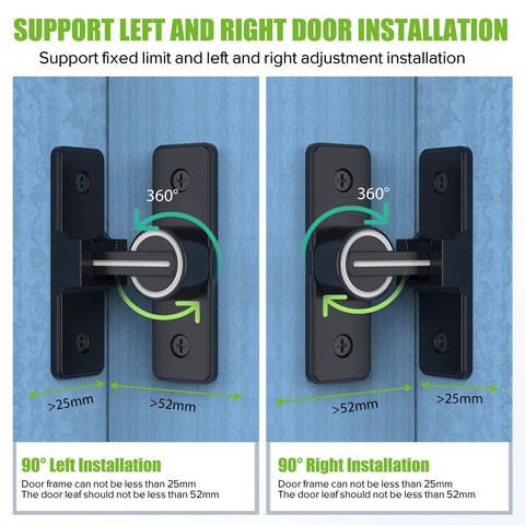 Heavy Duty 90 Degree Gate Latch For Barn Doors And Sliding Doors, Flip Latch Bolt Lock In Zinc Alloy With Matte Black Finish