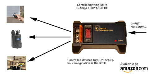 Enclosed AC DC Power Relay With Protection And Debounce Screw Terminals 120V Trigger Input For No Fuss Plug And Play Control Of Any AC DC Device Rugged High Current Dry Contact Output with connection diagram.