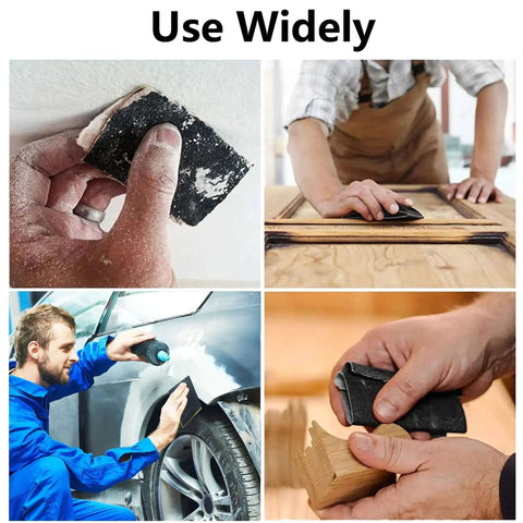 Assorted Grit Sandpaper Sheets Kit 100 Pack 80 To 5000 Wet And Dry Sanding for DIY wood, metal, auto, and paint polishing projects.