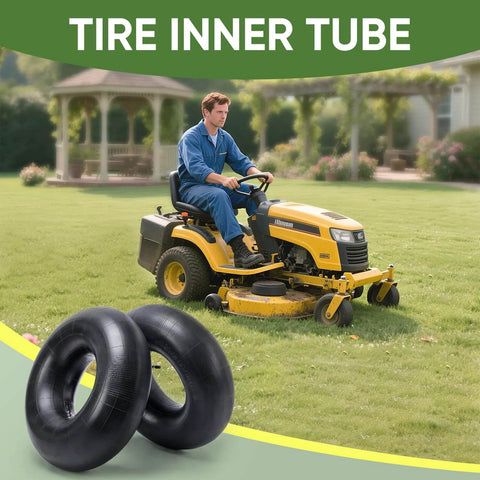 2 Pack 4.80 4.00 8 Inner Tubes With TR 13 Straight Valve For Wheelbarrows Lawn Mowers Hand Trucks Garden Carts
