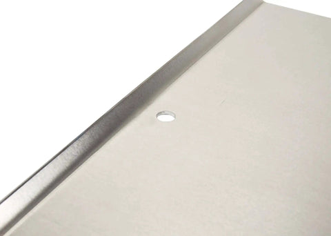Close-up of Wear-Ever Aluminum Cookie Sheet Pan 17 by 14 Inches, highlighting heavy-gauge aluminum surface and edge design.