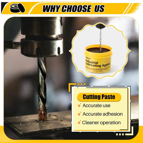 Metal Cutting Paste For Drilling And Tapping, 8.8 Oz Jar Lubricant Wax used on drill bit