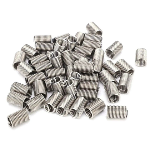 50 Piece Metric Helicoil Kit M10 X 1.5 X 2.5D Wire Thread Insert Sleeve Bushing for Thread Repair in Automotive Marine Machinery
