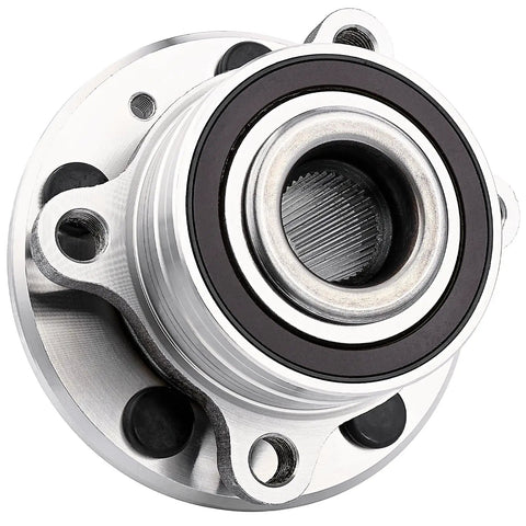 Pair Front And Rear Wheel Hub Bearing Assemblies For Ford Explorer 2011 To 2019 And Police Interceptor Utility 2013 To 2019 Drop In Replacement Hub Kit With Easy Install Front Or Rear Wheel Bearing Replacement close-up view