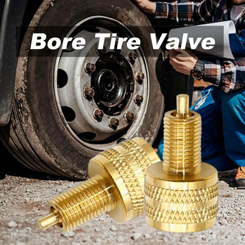 10 Pack Large Bore Tire Valve Adapters External Valve Stem Reducers 22 mm Length Gold Color Built To Last Tire Valve Connector