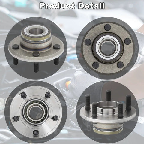 Front Wheel Hub Bearing Assembly Pair For 2005 2014 Chrysler 300, 2006 2014 Charger, 2005 2008 Magnum, 2008 2014 Challenger 2WD Direct Replacement Built To OEM Standards For Reliable Performance close-up