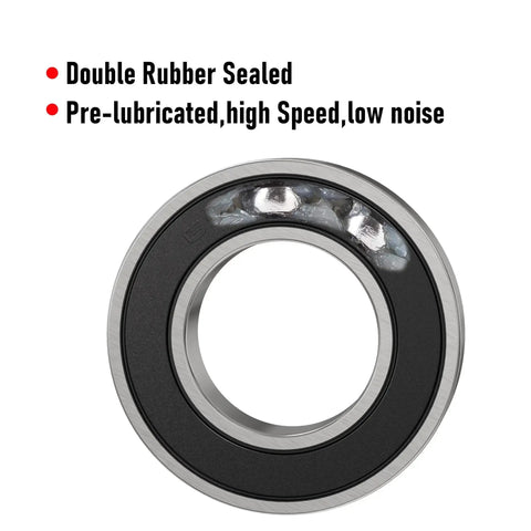 Heavy Duty 688 2RS Deep Groove Ball Bearing 8x16x5mm Double Black Rubber Sealed Chrome Steel Close-up