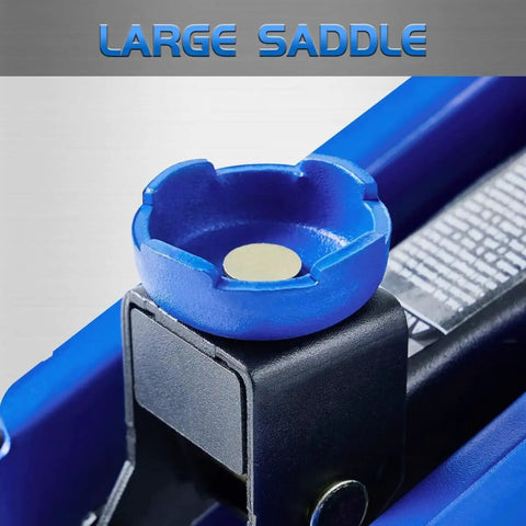 Close-up of 2 Ton Hydraulic Floor Jack For Cars, Portable Car Lift With 4.9 To 11.8 Inch Lift Range, large saddle detail