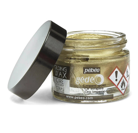 Gilding Wax Empire Gold Metallic Gilders Paste For Furniture Plaster Glass Paper And Metal With A Rich Sheen That Mimics Gold Leaf Easy Antiquing Wax For Craft Projects Safe For Multiple Surfaces Pebeo Five Point Six Ounce Jar