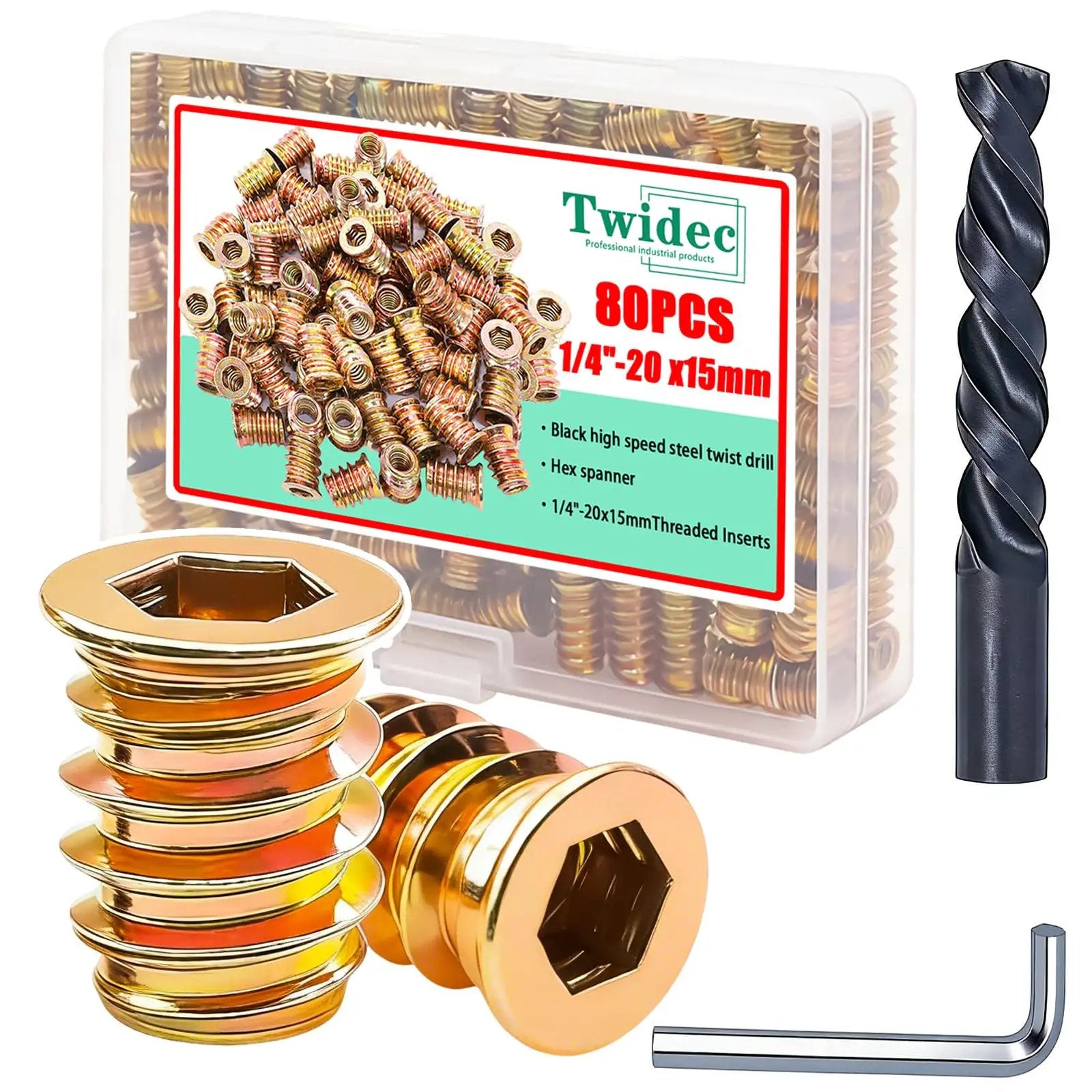 DIY Ready Wood Threaded Inserts Kit With M6 Wrench 🍁