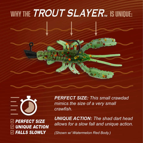 Slayer 28 Piece Fishing Kit With 20 Crawdad Bodies And 8 Size 6 Long Shank Hooks Perfect For Small Streams And Lakes Catches All Species White Mimics Tiny Crawfish For A Slow Fall And Natural Action That Draws Big Bites In Quiet Waters.