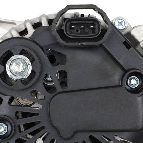 Close-up view of Alternator 11189 Fit For Hyundai Sonata 2006 2010 And Kia Forte 2010 2013 showing SC6 pulley and connector.