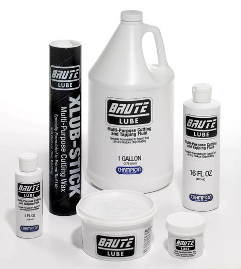 BruteLube 2 Oz Tub Cutting Wax Lubricant For Metal Cutting By Champion Cutting Tool with various BruteLube products