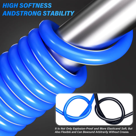 Blue polyurethane air hose coil, 6mm OD x 4mm ID, 10m Tailonz Pneumatic by Amazon