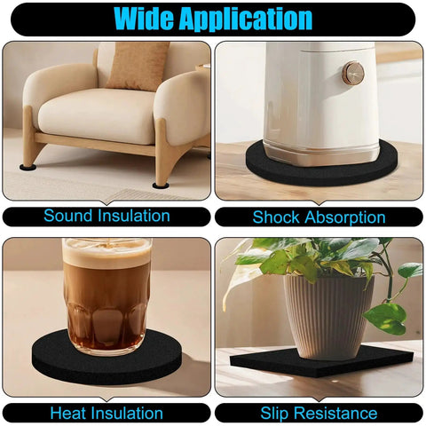 Wide application of Eight Pack Adhesive Neoprene Foam Padding Sheets Half Inch Thick Four By Four Inches in various settings.