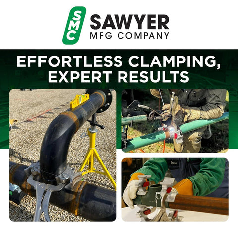 Sawyer Welders 3rd Hand portable pipe clamp and alignment tool for butt welds, pipefitting clamp
