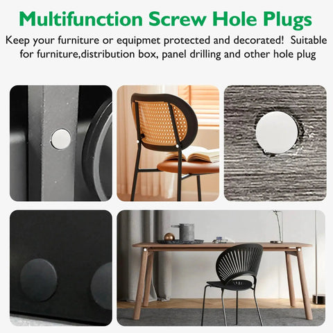2 Inch Plastic Hole Plugs Flush Type Panel Snap In Locking Door Shelf Hole Cover For Round Drilling Holes Cabinet Cupboard Shelves End Caps Black Set Of 4