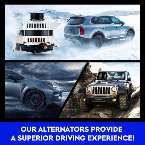 High Output 12V Alternator Replacement For Dodge Durango 3.7L And 4.7L Engines 2001-2006 Jeep Commander 3.7L-4.7L