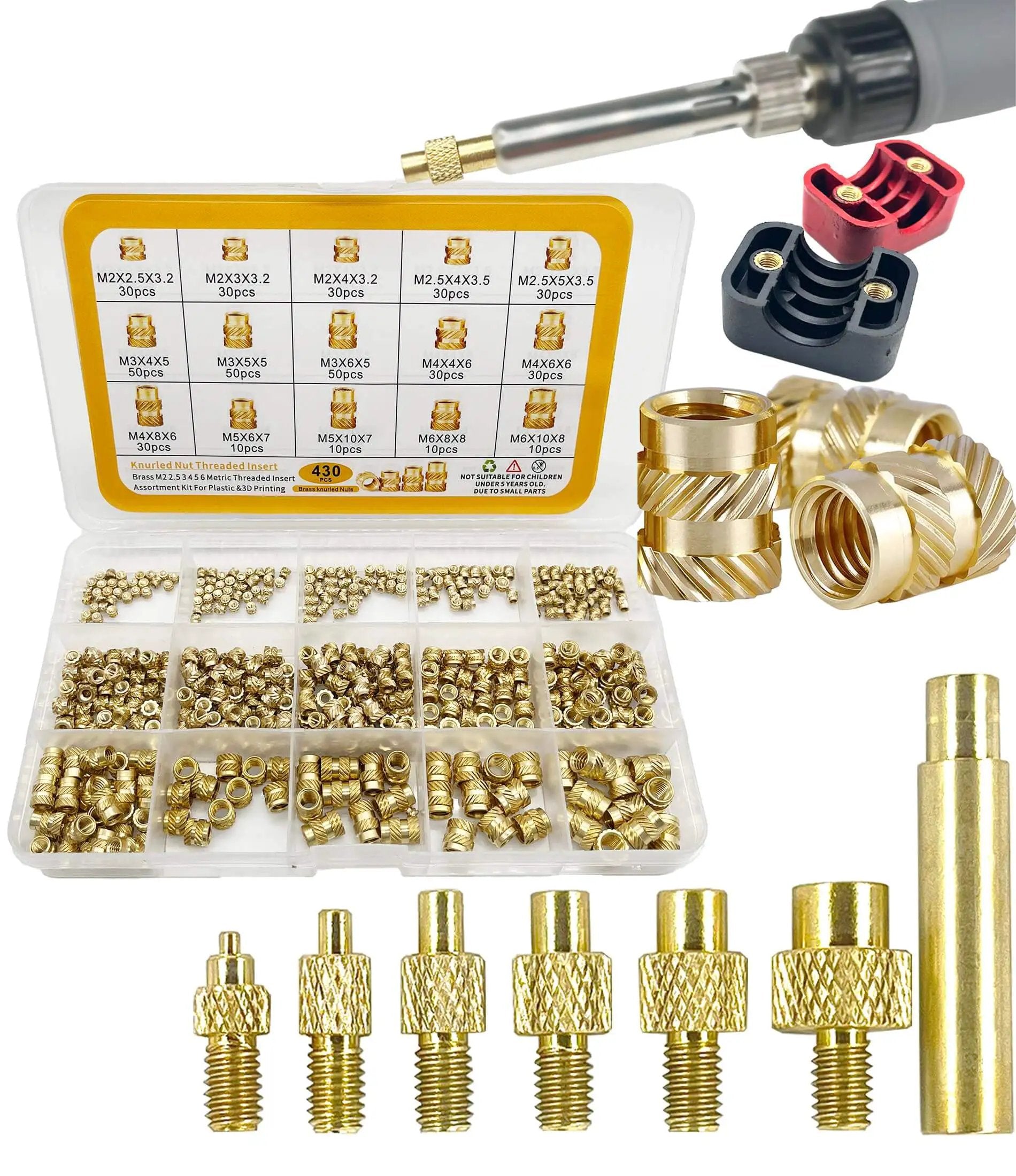 Heat Set Brass Threaded Inserts Kit For 3D Printing 🍁 ...