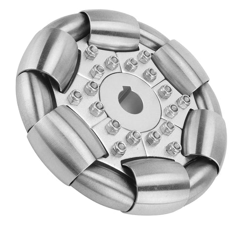 100mm Stainless Steel Omnidirectional Wheel For Robotics And Ball Balance Ballbots Smooth Lateral And Sliding Movement