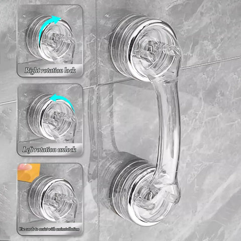 Strong Suction Cup Handle For Glass Doors And Windows Cabinets And Refrigerators No Drilling Installation Detachable Reusable