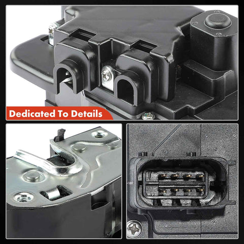 Close-up of Front Left Driver Side Door Lock Actuator Replacement for Chevrolet Corvette 2005-2013 and Cadillac XLR 2004-2009 with 8-pin connector